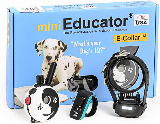 E-Collar Mini  ET-300 Remote Dog Training Collar – 1/2 Mile Range, Waterproof & Rechargeable, 100 Levels + Vibration + Tone + Light, for 1 Dog Small to Medium, Zen